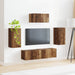 Set comodă TV Pe perete 3 pcs Lemn vechi Lemn compozit - WALTI WALTI