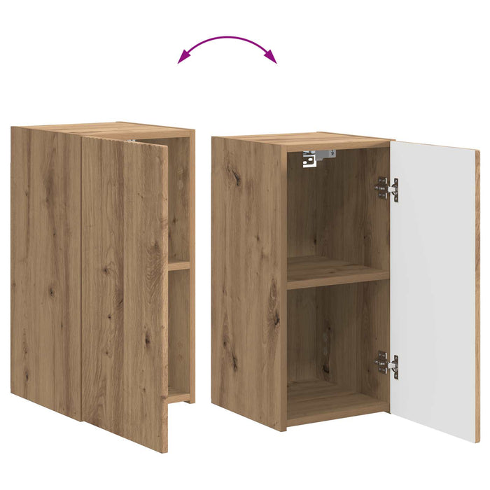 Set comodă TV Pe perete 5 pcs Stejar Artizanal Lemn compozit WALTI