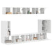 Set comodă TV Pe perete 5 pcs Alb Lemn compozit - WALTI WALTI