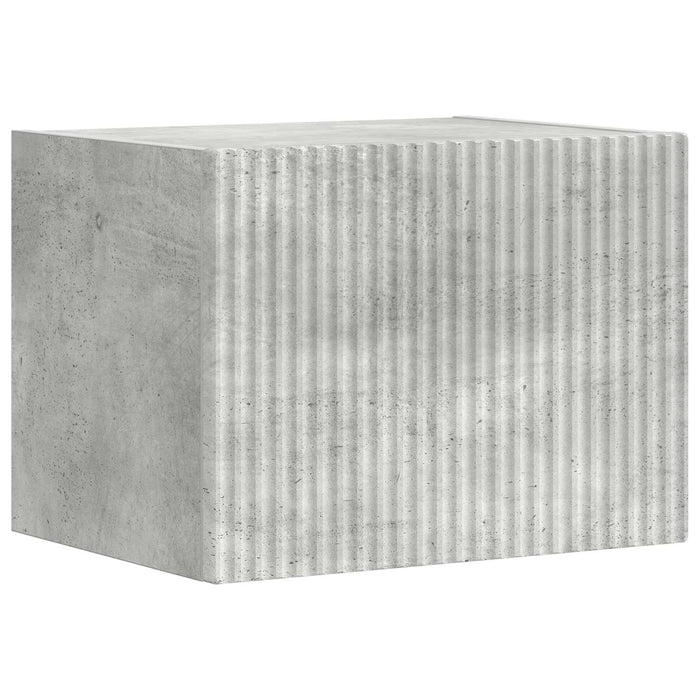 Set comodă TV Pe perete 5 pcs Gri din beton Lemn compozit - WALTI WALTI