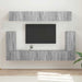 Set comodă TV Pe perete 5 pcs Gri Sonoma Lemn compozit - WALTI WALTI