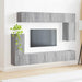 Set comodă TV Pe perete 5 pcs Gri Sonoma Lemn compozit - WALTI WALTI