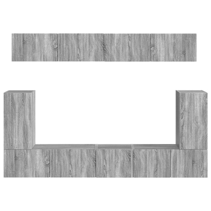 Set comodă TV Pe perete 5 pcs Gri Sonoma Lemn compozit - WALTI WALTI