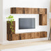Set comodă TV Pe perete 5 pcs Lemn vechi Lemn compozit - WALTI WALTI