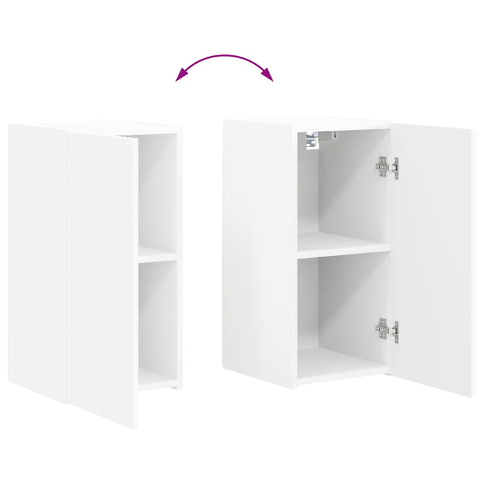 Set comodă TV 6 pcs Alb Lemn compozit - WALTI WALTI