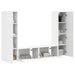 Set comodă TV 6 pcs Alb Lemn compozit - WALTI WALTI