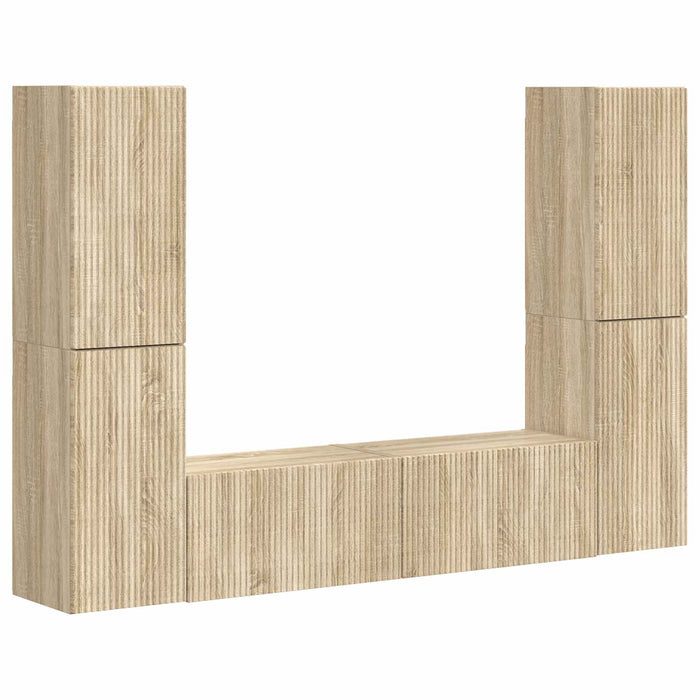 Set comodă TV 6 pcs Stejar Sonoma Lemn compozit - WALTI WALTI