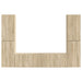 Set comodă TV 6 pcs Stejar Sonoma Lemn compozit - WALTI WALTI