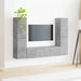 Set comodă TV 6 pcs Gri din beton Lemn compozit - WALTI WALTI