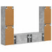 Set comodă TV 6 pcs Gri din beton Lemn compozit - WALTI WALTI