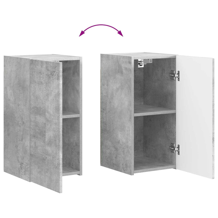 Set comodă TV 6 pcs Gri din beton Lemn compozit - WALTI WALTI