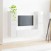 Set comodă TV 6 pcs Alb lucios Lemn compozit - WALTI WALTI