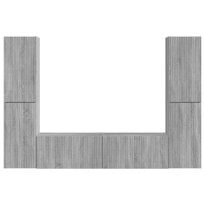 Set comodă TV 6 pcs Gri Sonoma Lemn compozit - WALTI WALTI