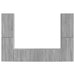 Set comodă TV 6 pcs Gri Sonoma Lemn compozit - WALTI WALTI