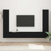Set comodă TV 8 pcs Negru Lemn compozit - WALTI WALTI