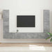 Set comodă TV 8 pcs Gri din beton Lemn compozit - WALTI WALTI