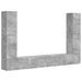 Set comodă TV 8 pcs Gri din beton Lemn compozit - WALTI WALTI