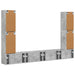 Set comodă TV 8 pcs Gri din beton Lemn compozit - WALTI WALTI
