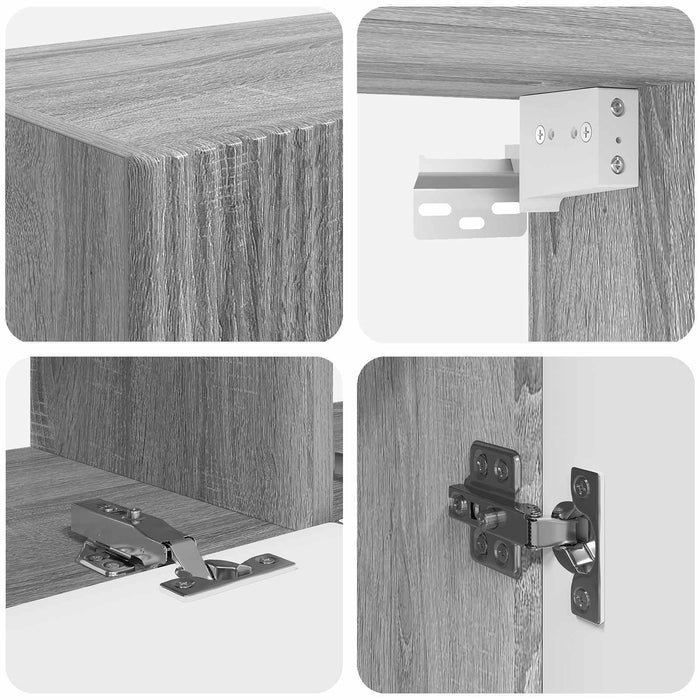 Set comodă TV 8 pcs Gri Sonoma Lemn compozit - WALTI WALTI