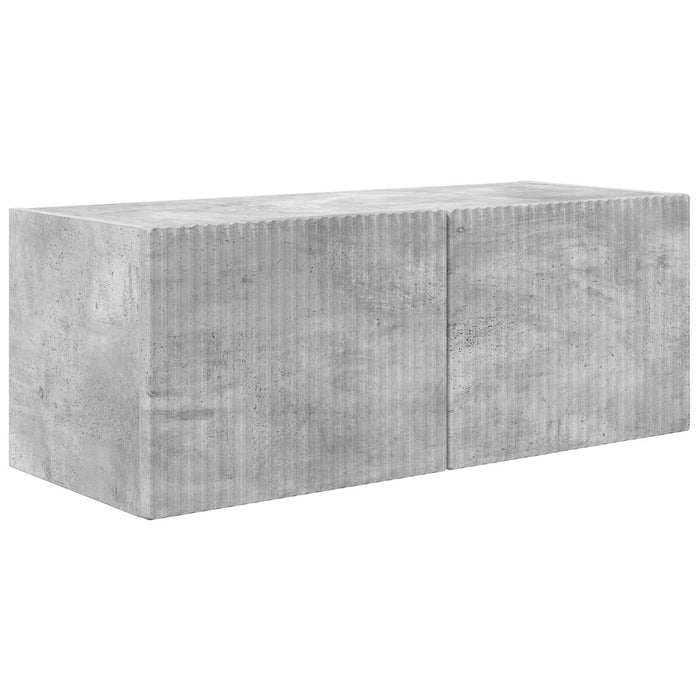 Cabinet TV 8 pcs Gri din beton - WALTI WALTI