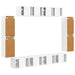Cabinet TV 8 pcs Alb lucios - WALTI WALTI