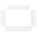 Cabinet TV 8 pcs Alb lucios - WALTI WALTI