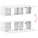 Cabinet TV 8 pcs Alb lucios - WALTI WALTI