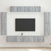 Cabinet TV 8 pcs Gri Sonoma - WALTI WALTI