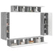 Cabinet TV 8 pcs Gri Sonoma - WALTI WALTI