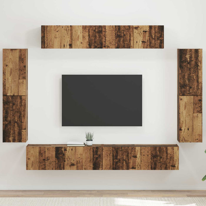 Cabinet TV 8 pcs Lemn vechi - WALTI WALTI