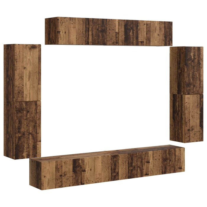 Cabinet TV 8 pcs Lemn vechi - WALTI WALTI