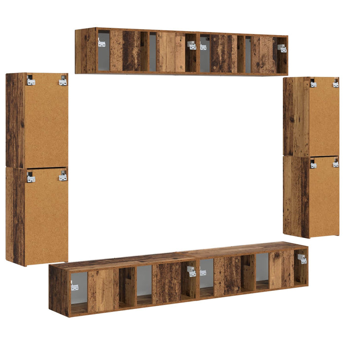 Cabinet TV 8 pcs Lemn vechi - WALTI WALTI