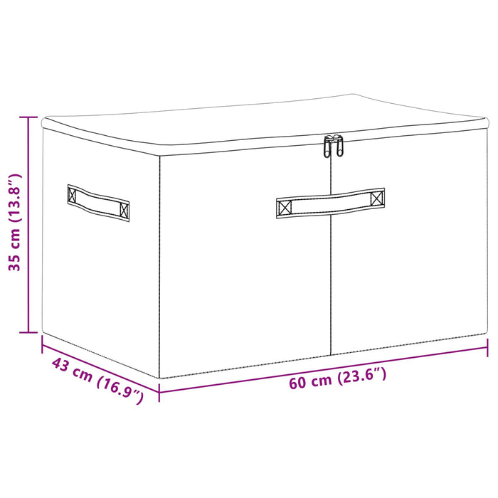 Cutie de depozitare 6 pcs Antracit 60 x 43 x 35 cm WALTI