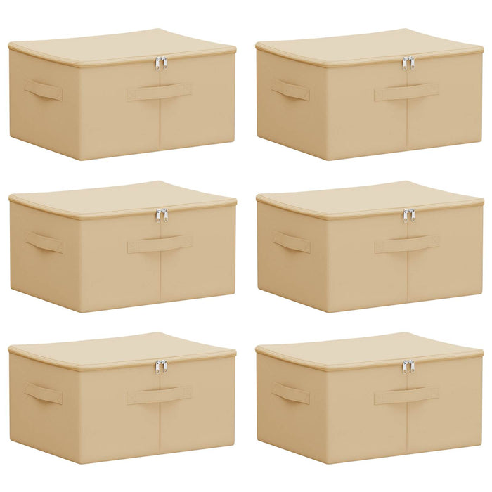 Cutie de depozitare 6 pcs Crem 50 x 30 x 25 cm WALTI