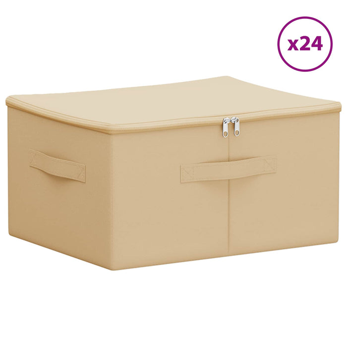 Cutie de depozitare 24 pcs Crem 50 x 30 x 25 cm WALTI