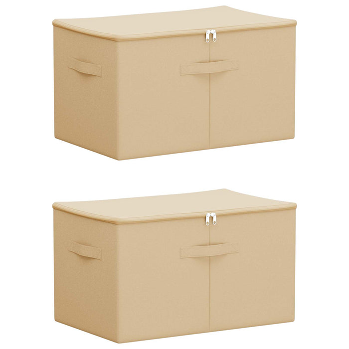 Cutie de depozitare 2 pcs Crem 55 x 35 x 32 cm WALTI