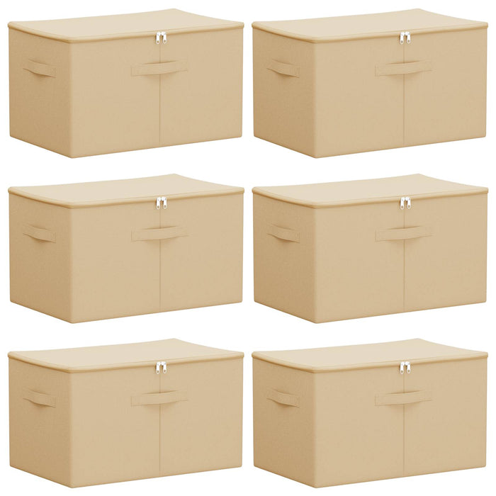 Cutie de depozitare 6 pcs Crem 55 x 35 x 32 cm WALTI