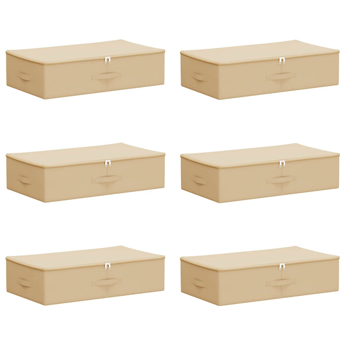 Cutie de depozitare 6 pcs Crem 70 x 40 x 18 cm WALTI