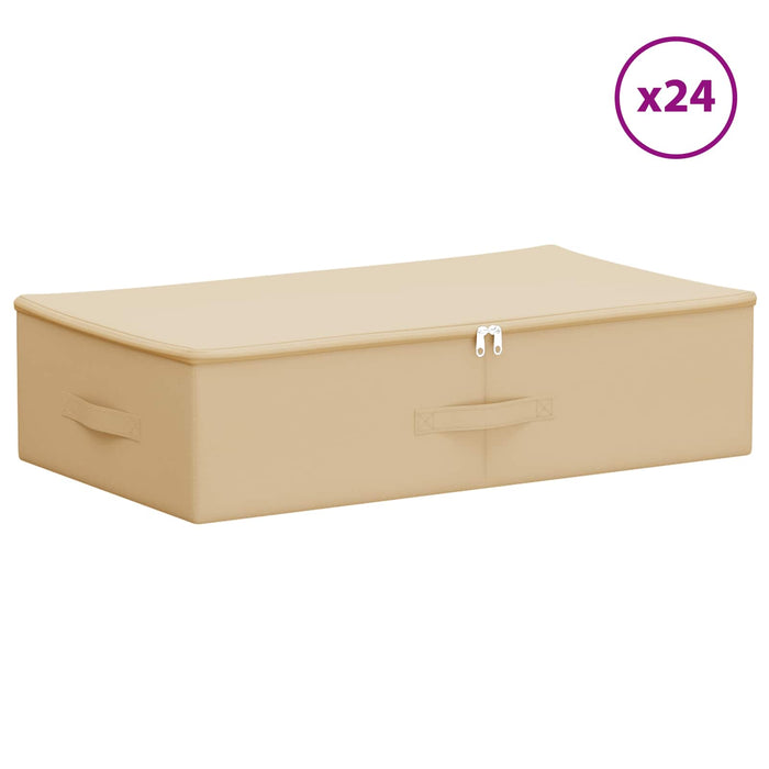 Cutie de depozitare 24 pcs Crem 70 x 40 x 18 cm WALTI