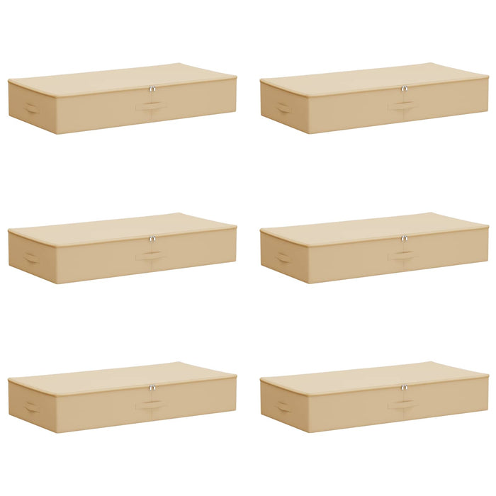 Cutie de depozitare 6 pcs Crem 100 x 50 x 18 cm WALTI