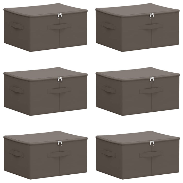 Cutie de depozitare 6 pcs Gri 43 x 34 x 23 cm WALTI