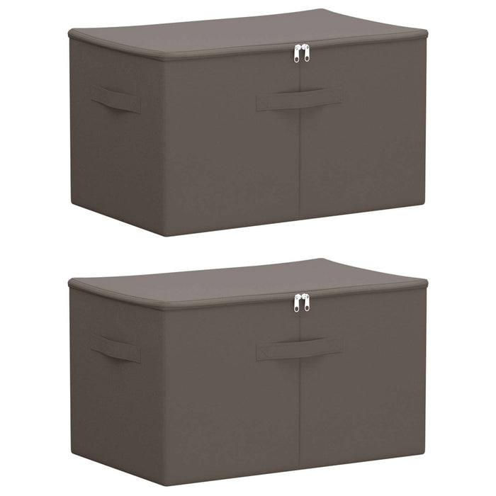 Cutie de depozitare 2 pcs Gri 60 x 43 x 35 cm WALTI