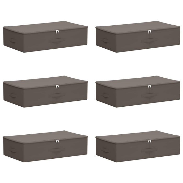 Cutie de depozitare 6 pcs Gri 70 x 40 x 18 cm WALTI