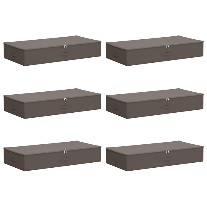 Cutie de depozitare 6 pcs Gri 90 x 48 x 15 cm WALTI