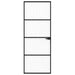 Ușă Interioară Neagră 76x201,5 cm din Sticlă Termoizolantă și Aluminiu Subțire - WALTI WALTI