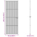 Ușă Interioară Neagră 76x201,5 cm din Sticlă Termoizolantă și Aluminiu Subțire - WALTI WALTI