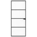 Ușă Interioară Neagră 76x201,5 cm din Sticlă Termoizolantă și Aluminiu Subțire - WALTI WALTI