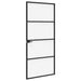 Ușă Interioară Neagră 76x201,5 cm din Sticlă Termoizolantă și Aluminiu Subțire - WALTI WALTI