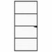 Ușă Interioară Neagră 76x201,5 cm din Sticlă Termoizolantă și Aluminiu Subțire - WALTI WALTI