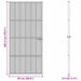 Ușă Interioară Neagră 76x201,5 cm din Sticlă Termoizolantă și Aluminiu Subțire - WALTI WALTI